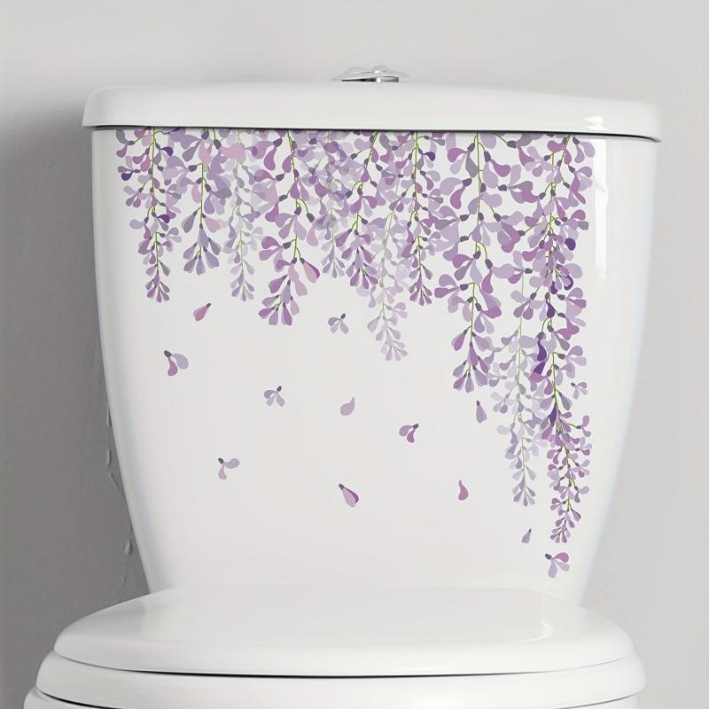 Plant Toilet Sticker Flower Vine Removable Waterproof Vinyl Sticker