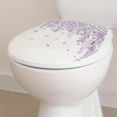 Plant Toilet Sticker Flower Vine Removable Waterproof Vinyl Sticker