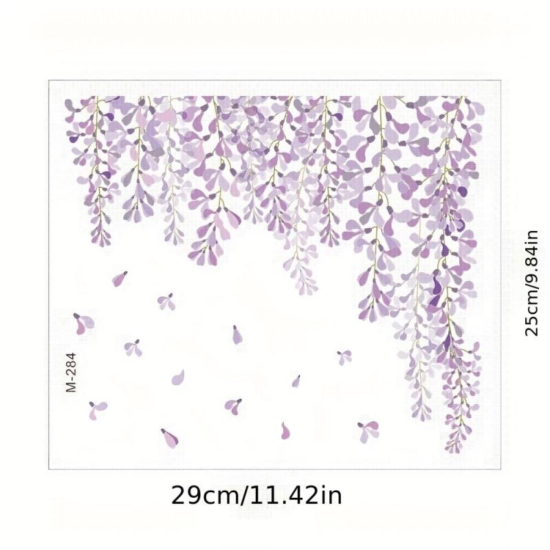 Plant Toilet Sticker Flower Vine Removable Waterproof Vinyl Sticker