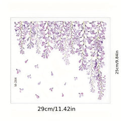 Plant Toilet Sticker Flower Vine Removable Waterproof Vinyl Sticker