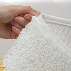 Kids Yolk Egg Bath Mat Plush Cartoon Bathtub Rug Water Absorbent