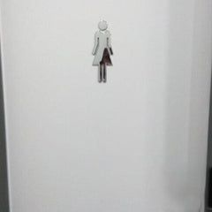 Stylish Men's and Women's Bathroom Sign for Home Office and Business