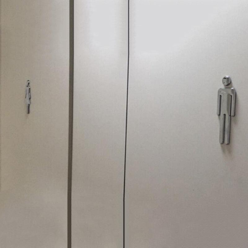 Stylish Men's and Women's Bathroom Sign for Home Office and Business