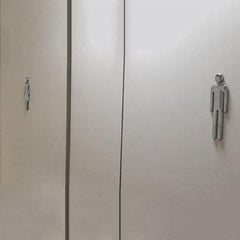 Stylish Men's and Women's Bathroom Sign for Home Office and Business