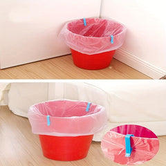 8Pcs Trash Bag Fixed Clip for Garbage Can Household Essential