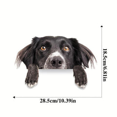 2PC Puppy Decor Toilet Sticker Removable Self adhesive Sticker