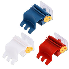 Rolling Toothpaste Squeezer & Toothbrush Holder Wall Mounted Rack