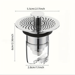Bathroom Sink Stopper Universal Basin Pop Up Sink Drain Strainer
