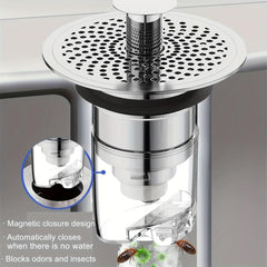 Bathroom Sink Stopper Universal Basin Pop Up Sink Drain Strainer