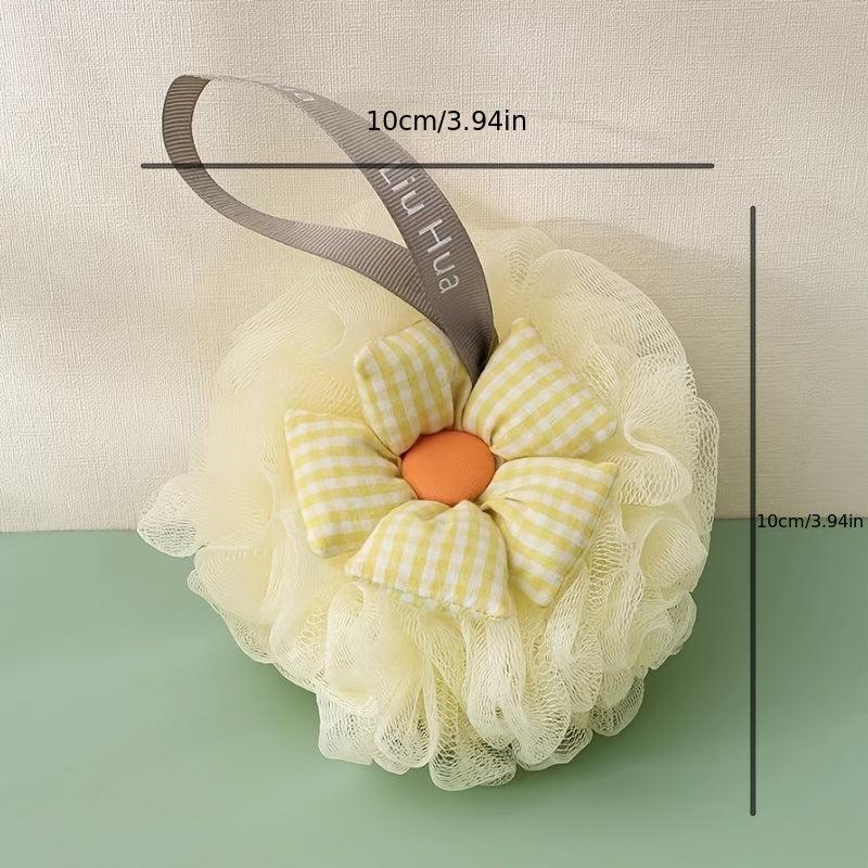 Sunflower Bath Ball Loofah Scrub Sponge Exfoliating Bath Net