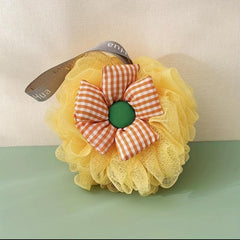 Sunflower Bath Ball Loofah Scrub Sponge Exfoliating Bath Net