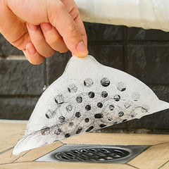 30pcs Disposable Floor Drain Strainer Sticker Mesh Shower Drain Covers