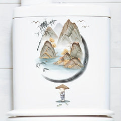 Toilet Lid Decal Ceramic Tile Sticker Restroom Renovation Self-adhesive Decal