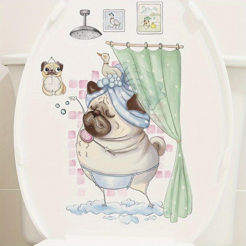 Toilet Lid Decal Ceramic Tile Sticker Restroom Renovation Self-adhesive Decal