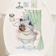 Toilet Lid Decal Ceramic Tile Sticker Restroom Renovation Self-adhesive Decal