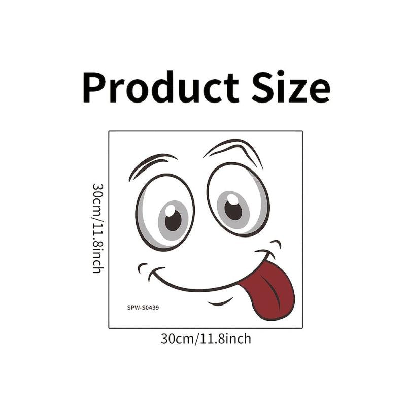 1pc Cartoon Toilet Sticker Wall Decoration Self-adhesive Bathroom Sticker