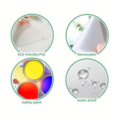 Funny Toilet Sticker Self-adhesive Toilet Lid Decal Bathroom Decor