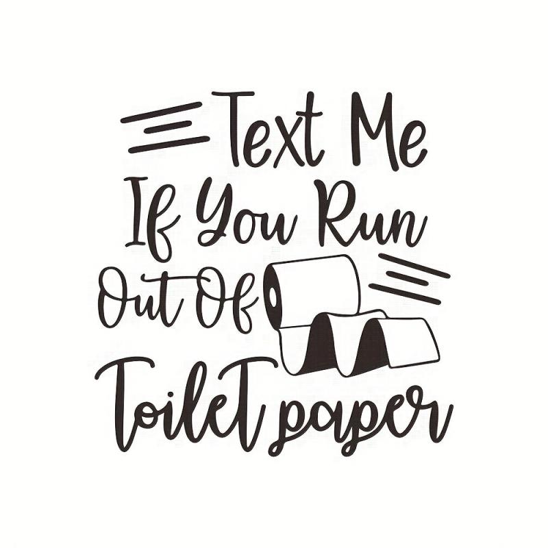 Funny Toilet Sticker Self-adhesive Toilet Lid Decal Bathroom Decor