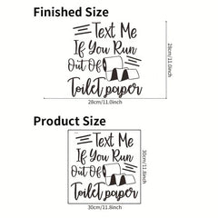 Funny Toilet Sticker Self-adhesive Toilet Lid Decal Bathroom Decor