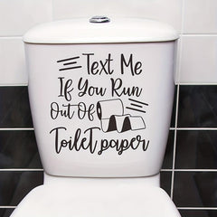 Funny Toilet Sticker Self-adhesive Toilet Lid Decal Bathroom Decor