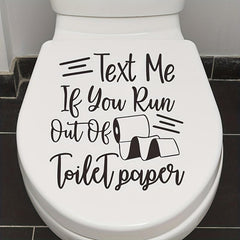 Funny Toilet Sticker Self-adhesive Toilet Lid Decal Bathroom Decor
