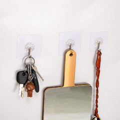Self Adhesive Wall Hook Towel Rack Bathroom Organizer