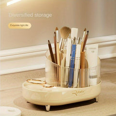 360 Rotating Makeup Brush Holder Cosmetics Organizer
