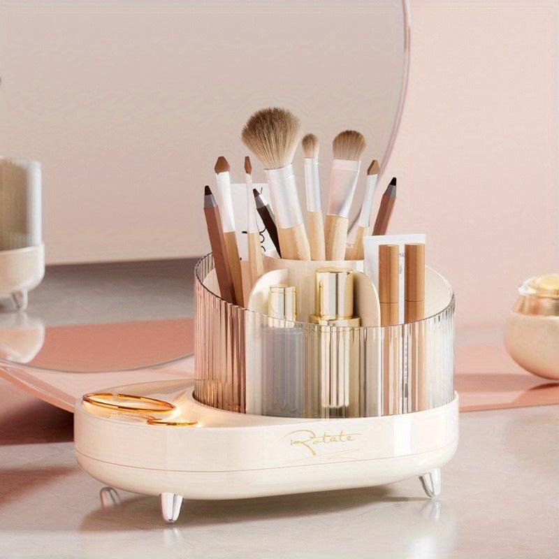 360 Rotating Makeup Brush Holder Cosmetics Organizer