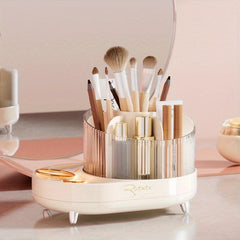 360 Rotating Makeup Brush Holder Cosmetics Organizer