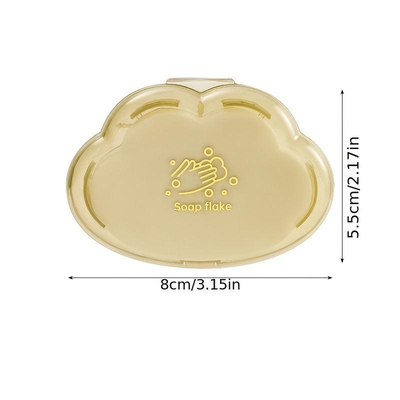 50pcs Portable Hand Wash Soap Papers for Travel Cloud Shape Disposable