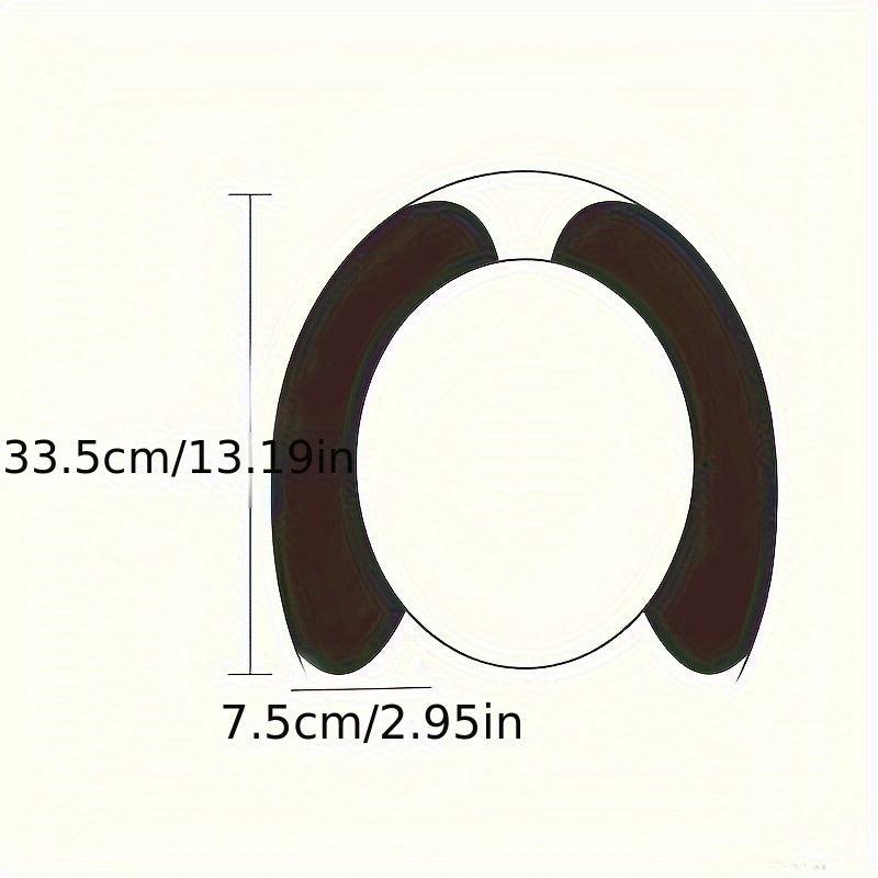 6pcs Toilet Seat Covers Cartoon Thick Padded Self Adhesive Cushion