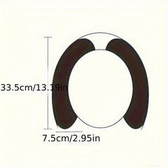 6pcs Toilet Seat Covers Cartoon Thick Padded Self Adhesive Cushion