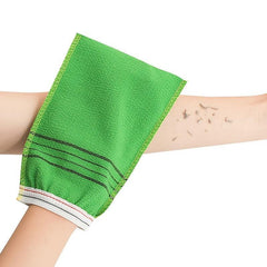Exfoliating Bath Towel 19.76X12 Shower Gloves Remove Dead Skin Clean Pores