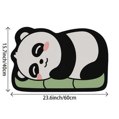 Cartoon Panda Non-slip Floor Mat Cute and Absorbent Bathroom Mat