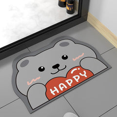 Cartoon Panda Non-slip Floor Mat Cute and Absorbent Bathroom Mat