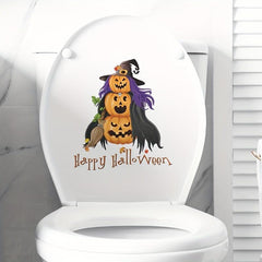 Halloween Toilet Stickers Bathroom Wall Sticker Toilet Lid Decals