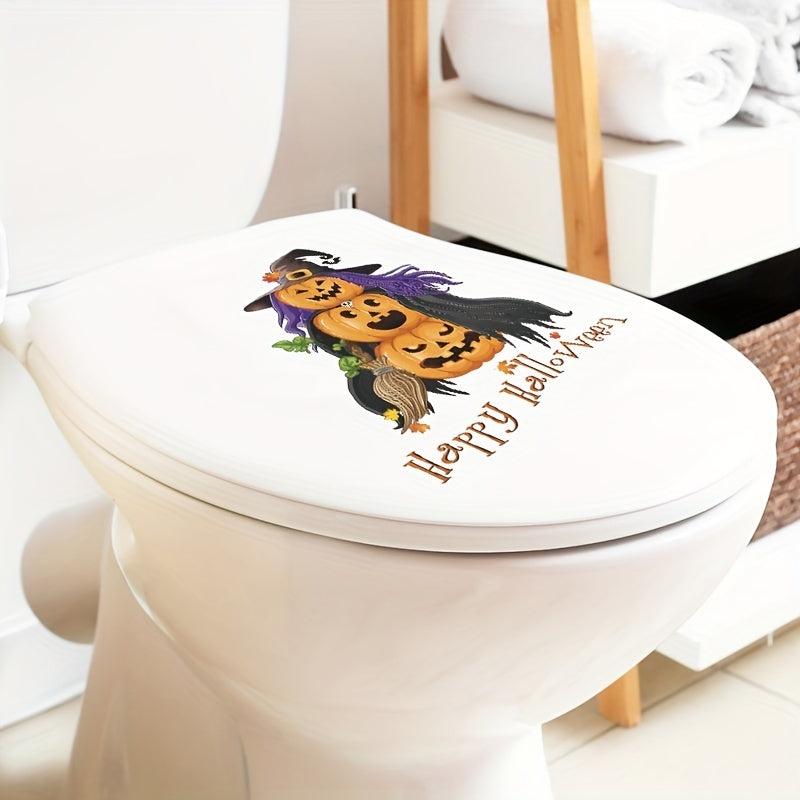 Halloween Toilet Stickers Bathroom Wall Sticker Toilet Lid Decals
