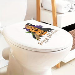 Halloween Toilet Stickers Bathroom Wall Sticker Toilet Lid Decals