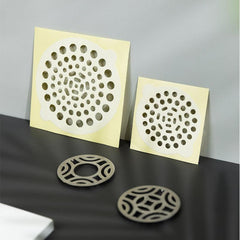 15 Disposable Shower Drain Mesh Stickers - Hair Catcher for Shower Floor