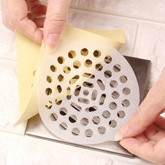15 Disposable Shower Drain Mesh Stickers - Hair Catcher for Shower Floor
