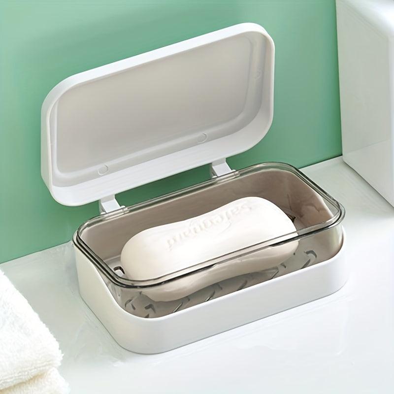 Plastic Soap Box with Lid Portable Soap Case