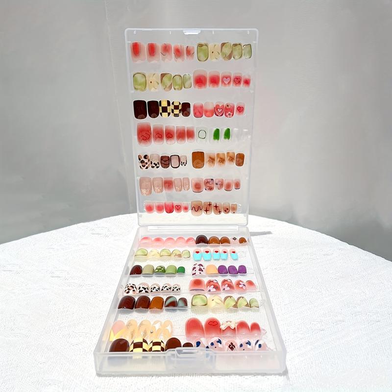 Double Sided Nail Storage Box Beauty Jewelry Organizer
