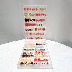 Double Sided Nail Storage Box Beauty Jewelry Organizer