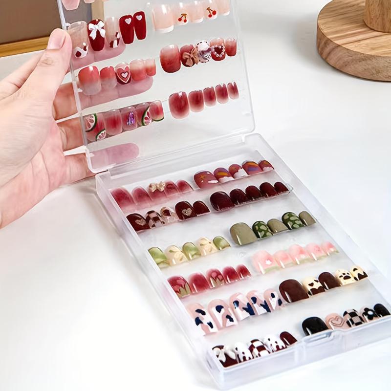 Double Sided Nail Storage Box Beauty Jewelry Organizer