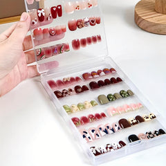 Double Sided Nail Storage Box Beauty Jewelry Organizer