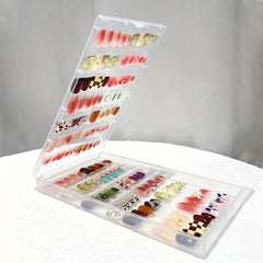Double Sided Nail Storage Box Beauty Jewelry Organizer