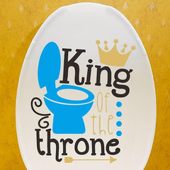 Funny Letter Graphic Toilet Lid Decal Self Adhesive Wall Sticker