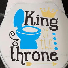 Funny Letter Graphic Toilet Lid Decal Self Adhesive Wall Sticker
