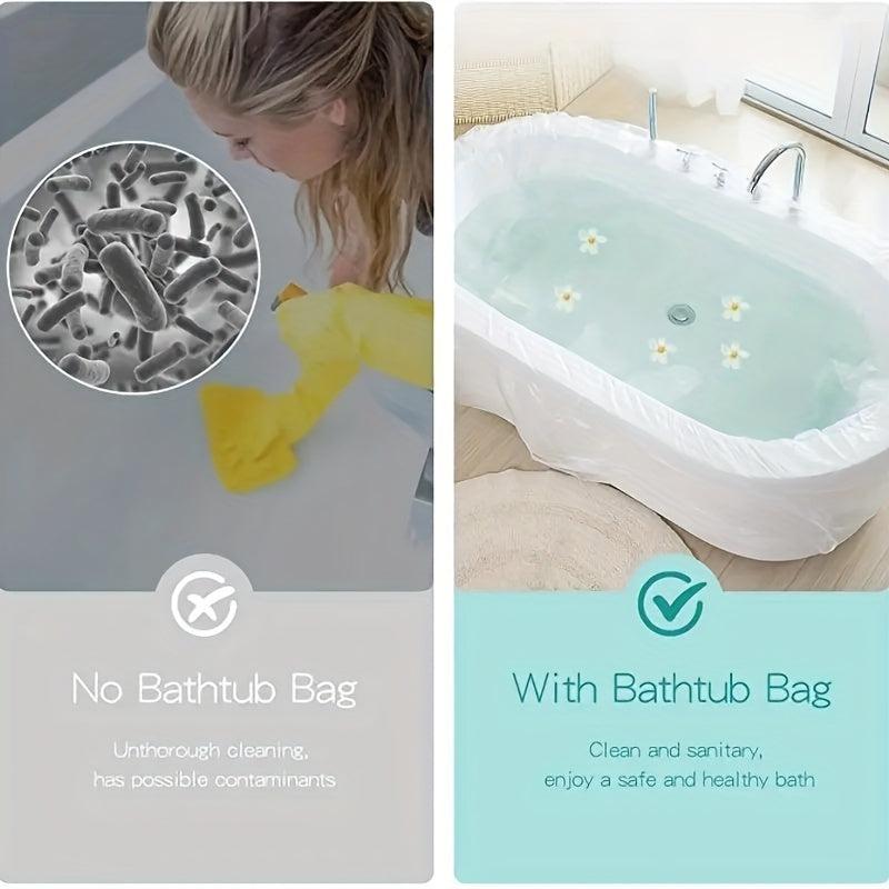 Disposable Bathtub Cover Liner Large Bathtub Liner Plastic Bathtub Cover