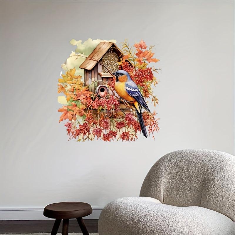 Bird Toilet Stickers Bathroom Decoration Decal Romantic Wind Stickers